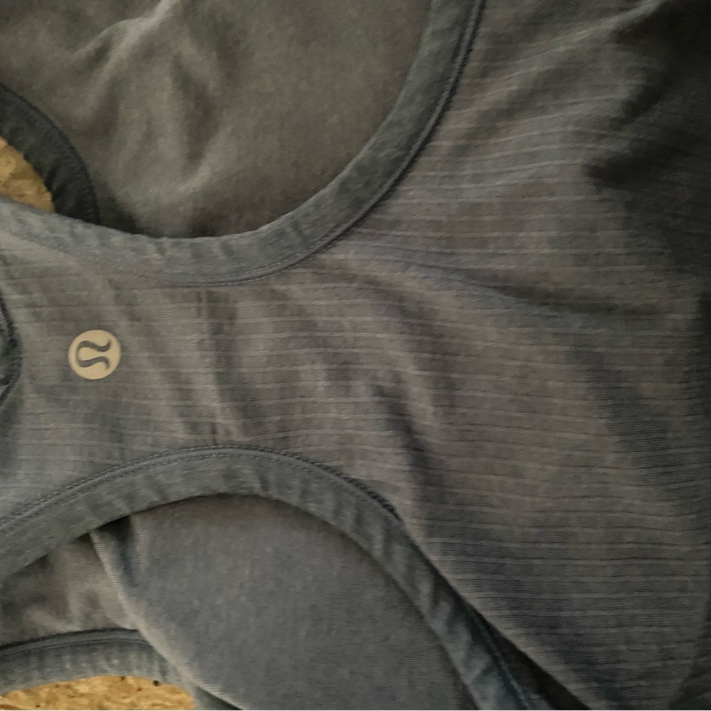 Lululemon Blue Ribbed tank - Picture 3 of 4